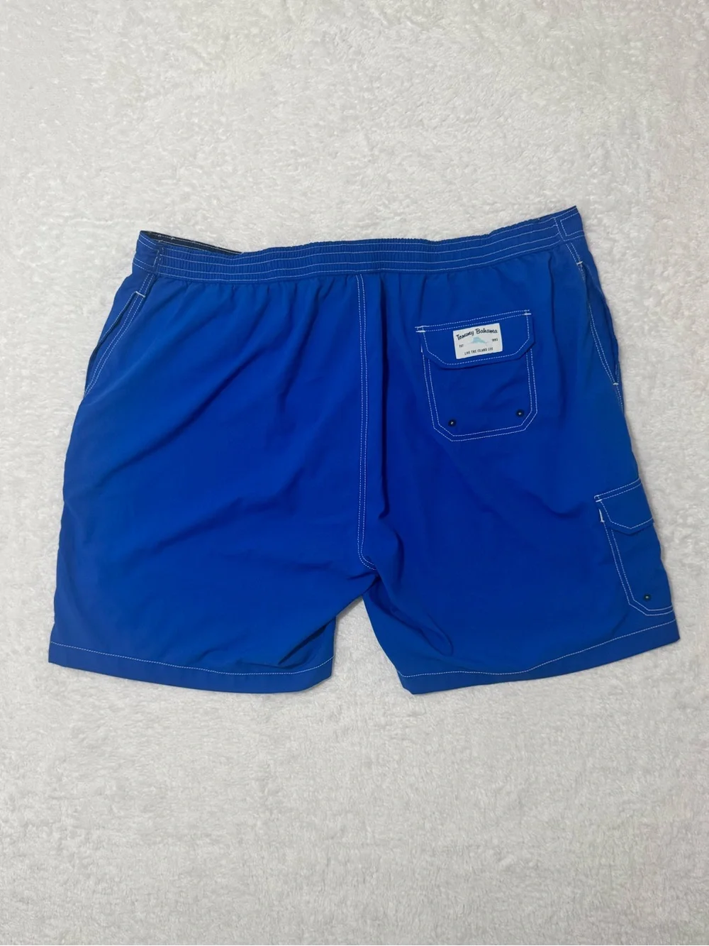 Tommy Bahama Men's 3XLB Blue Cargo Swim Trunks Board Shorts